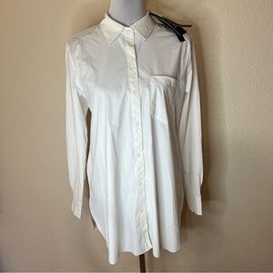 Lysse white Schiffer Button Down long sleeve shirt NEW M